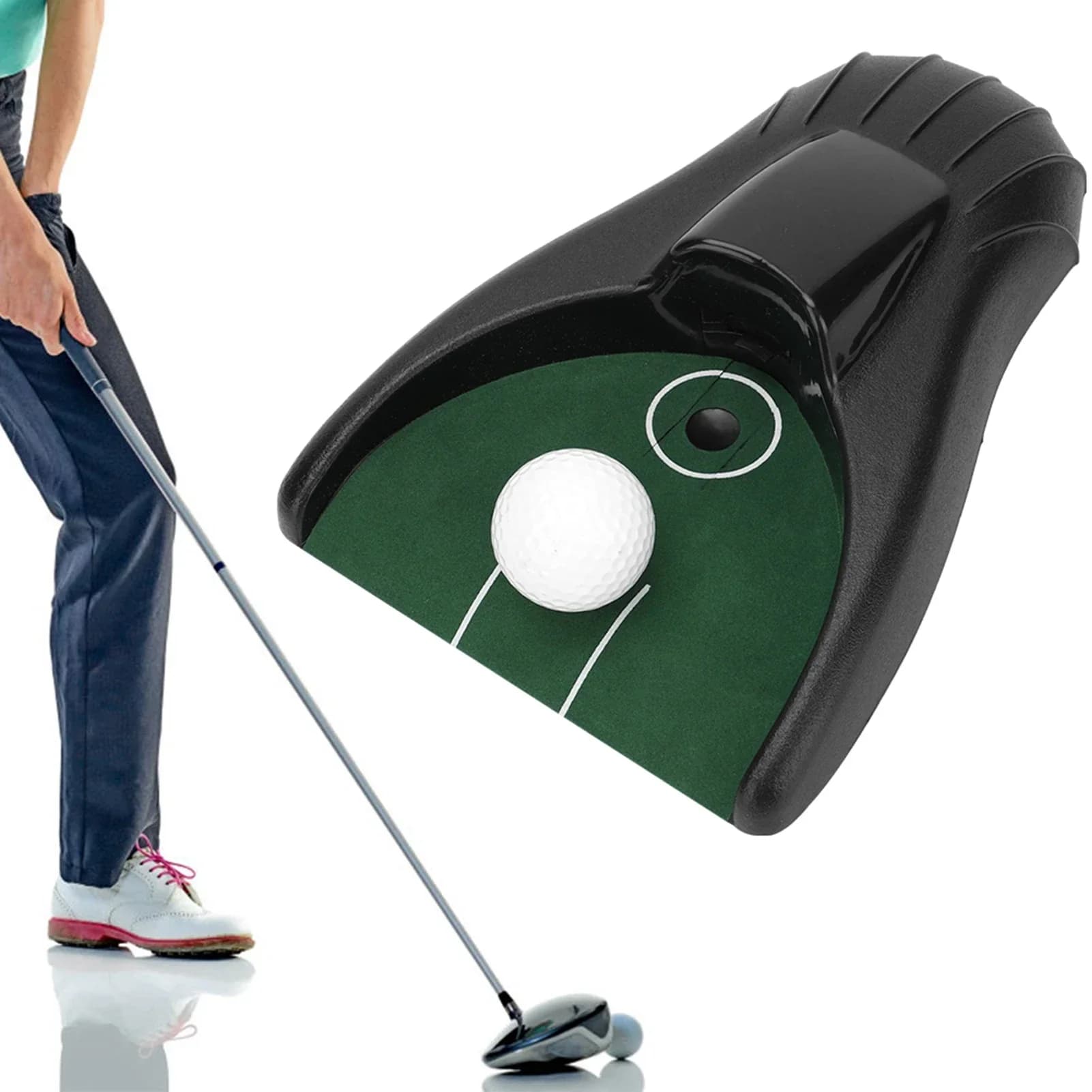 Strumento automatico per la pratica della pallina da golf con sensore di gravità elettrico per il ritorno automatico della tazza