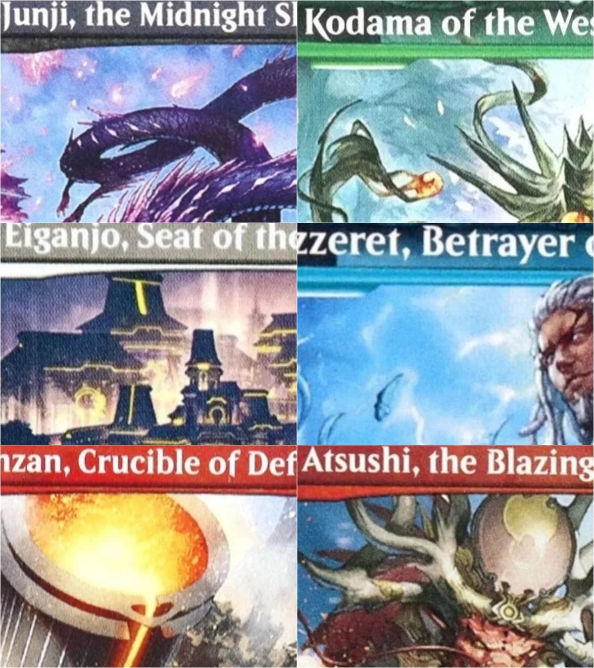 (NEO) "Eiganjo, Città dell'Impero/Junji, il Cielo di Mezzanotte" Carte Proxy Magiche di Qualità per Giochi da Tavolo e Carte Collezionabili