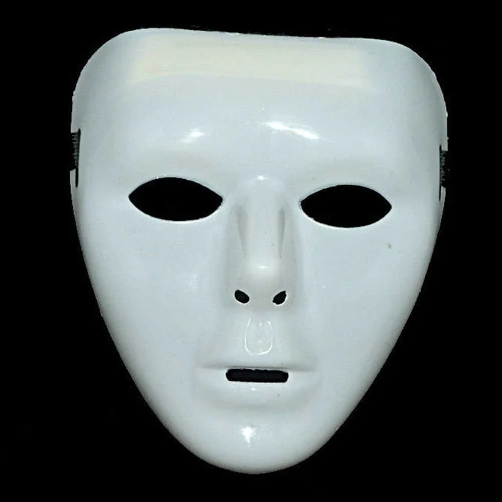 1 pz creativo femminile spaventoso bianco vuoto maschere a pieno facciale moda Halloween fai da te maschera spaventosa maschile festa festiva decorazione maschere nuovo