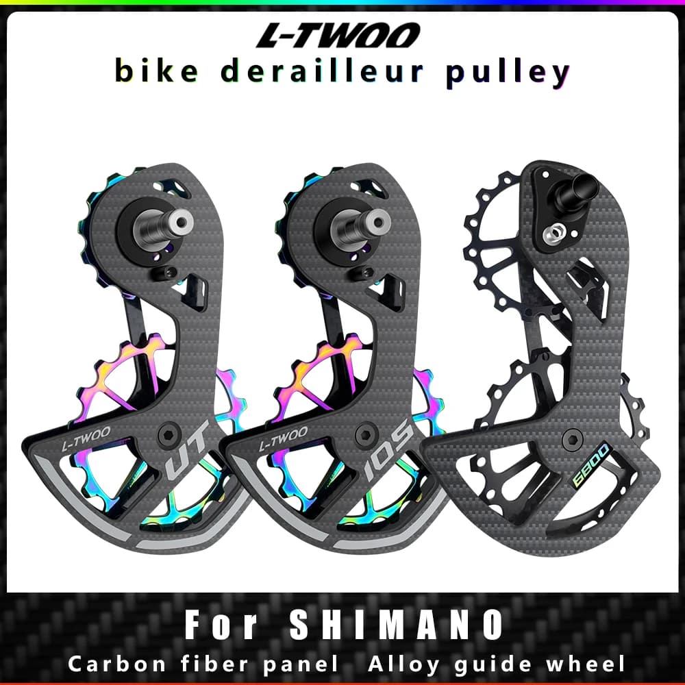 LTWOO UT Bicycle Carbon Fiber Ceramic Bearing Jockey Pulley Set Rear Derailleurs Guide For 105 5800 6800 Ultegra DURA ACE