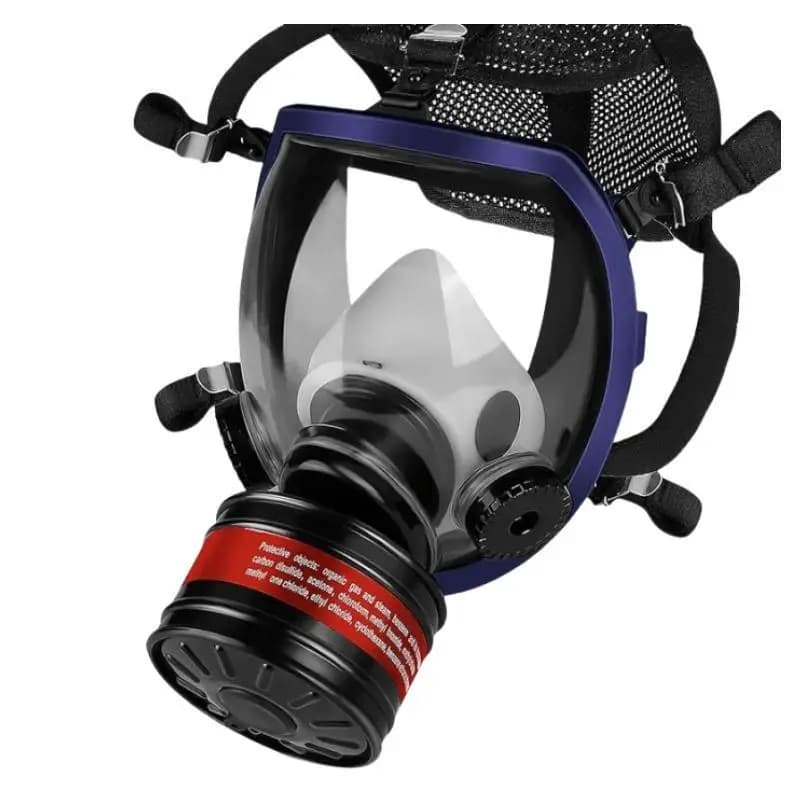 Respiratore integrale Maschera antigas Contenitore filtro a carbone attivo da 40 mm Adatto per fumi Chimico, vernice spray, sopravvivenza tattica