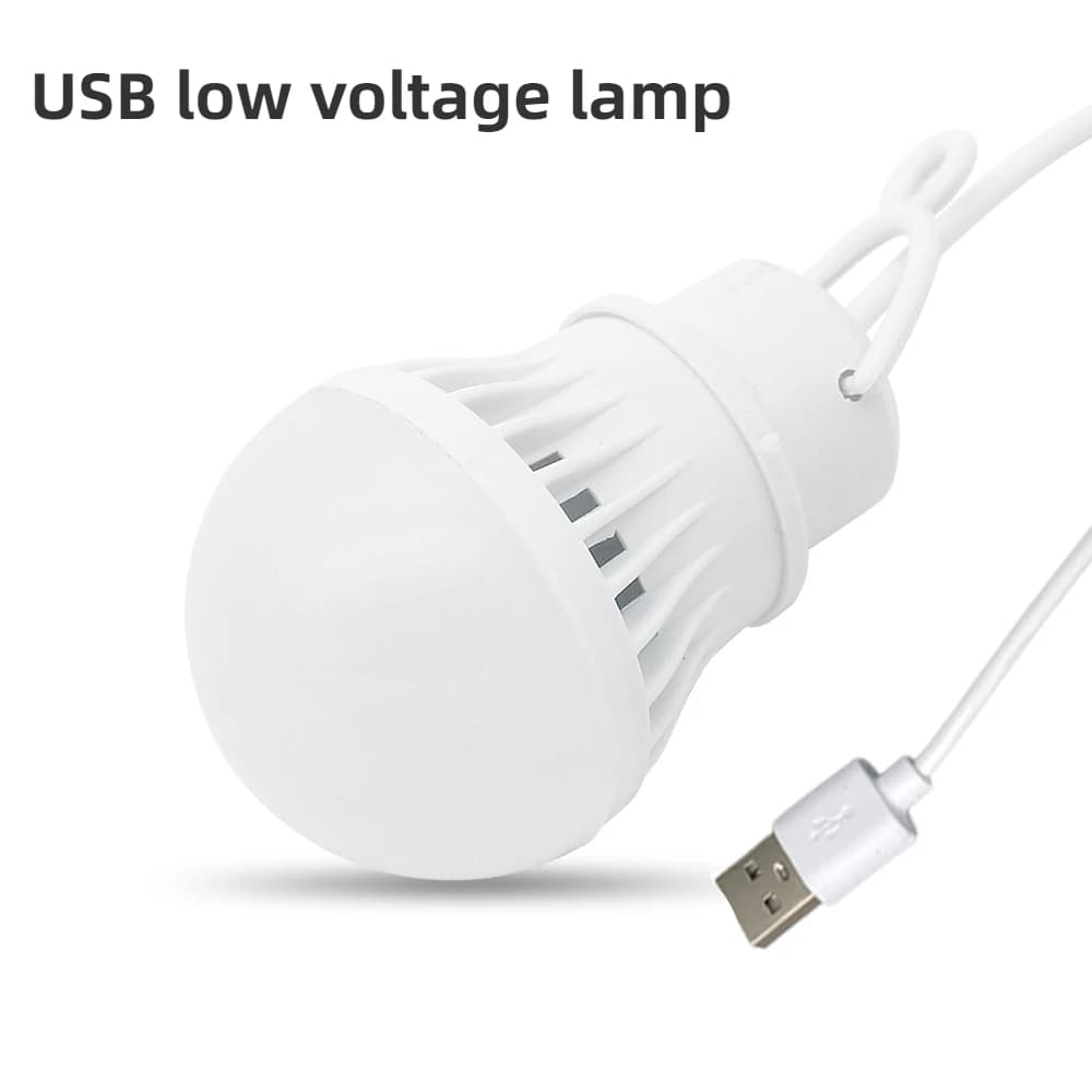 3/5/7W USB Lampada Lampadina 5V Lampada da campeggio portatile Lampada da lettura a LED USB per illuminazione per tende da campeggio all'aperto