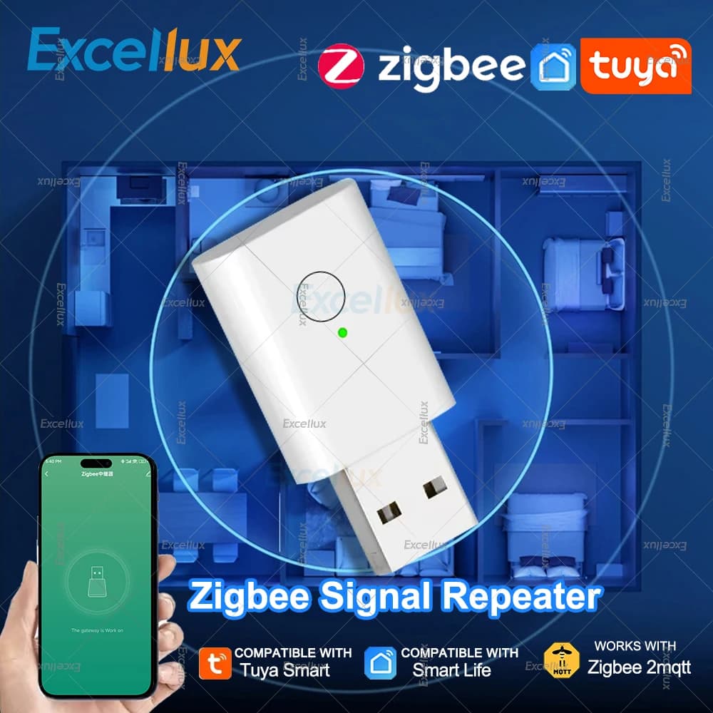ZigBee 3.0 USB signal repeater Extender signal amplifier Works with Tuya ZigBee Gateway Hub Devices Smart Home Automation Z2MQTT