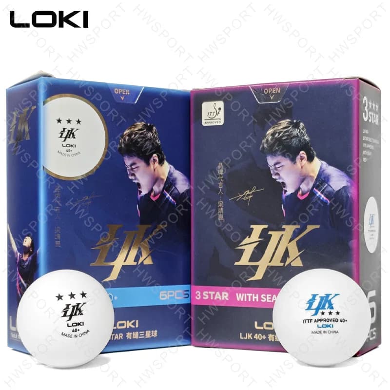 LOKI LJK 40+ Palline da ping pong 3 stelle ABS Palline da ping pong approvate ITTF Durevole Migliore rotonalità rimbalzo Confezione da 6 pezzi