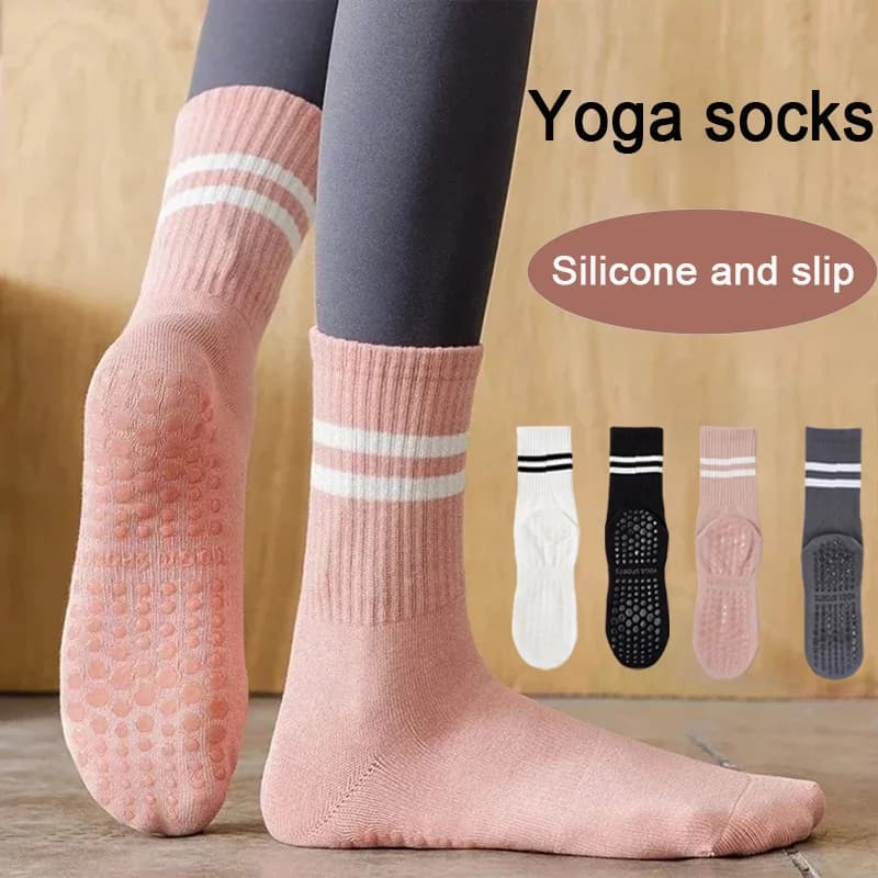 1/3/5 pairs of new yoga socks with good wrapping socket for women fitness socks in cotton non-slip ballet socks Pilates fast drying damping