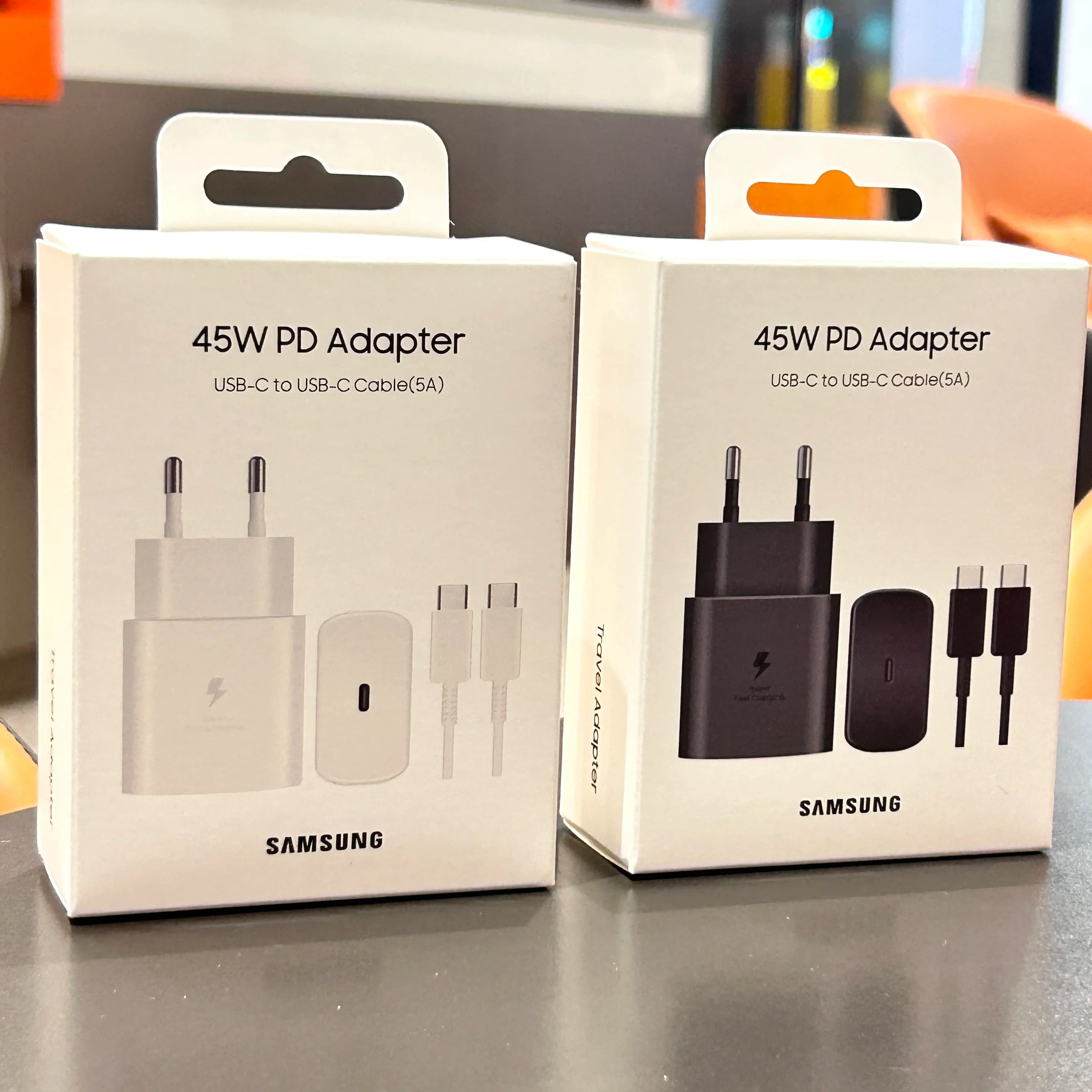 Samsung 45W PD Charging Super Fast for Galaxy S25 Ultra Plus FE S24 S23 S22 A56 A36 A17 Adapter EU 5A Type C Cable
