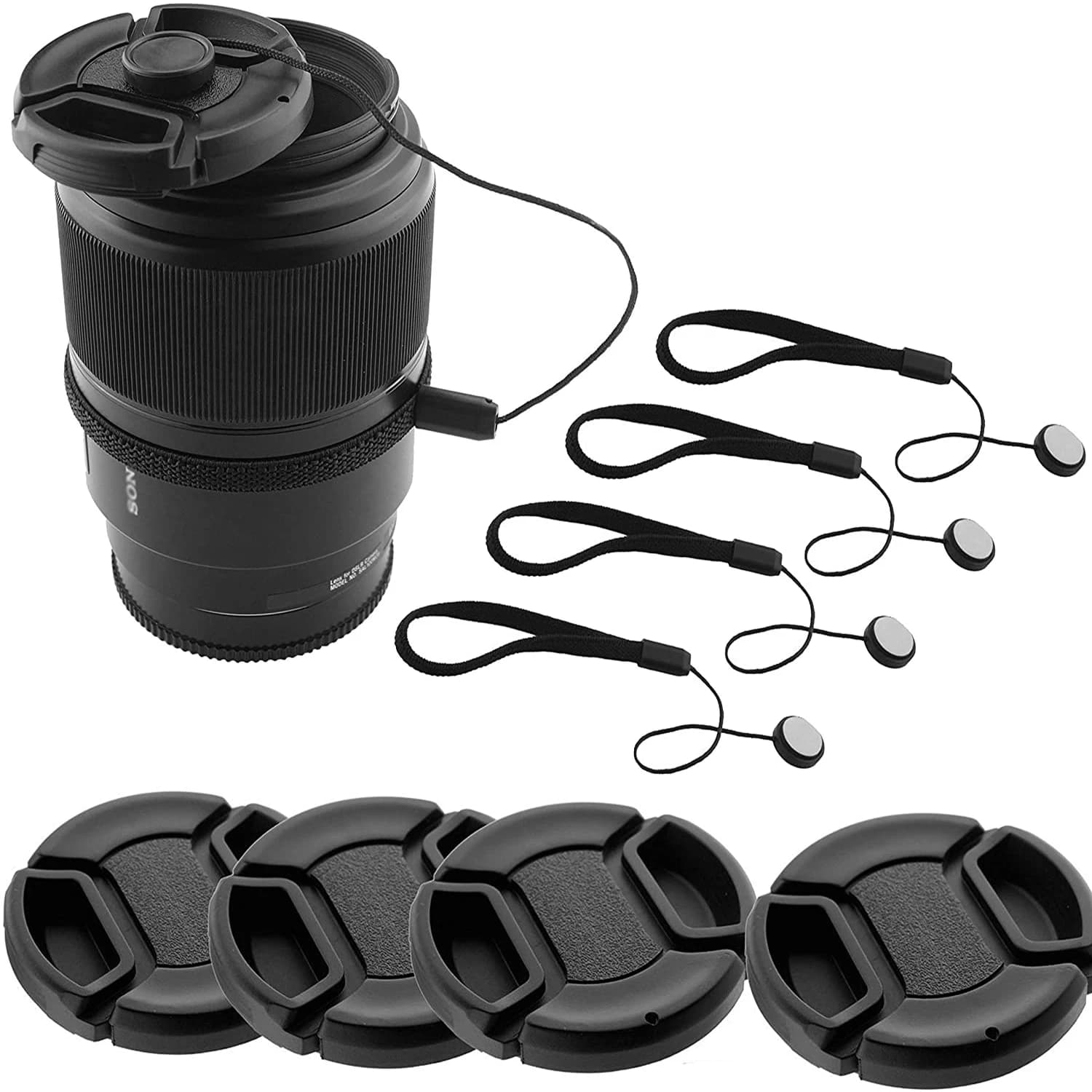49mm 52mm 55mm 58mm 62mm 67mm 72mm 77mm 82 95mm copertura del cappuccio dell'obiettivo della fotocamera copertura dell'obiettivo della fotocamera per Canon Nikon Olypums Fuji Lumix