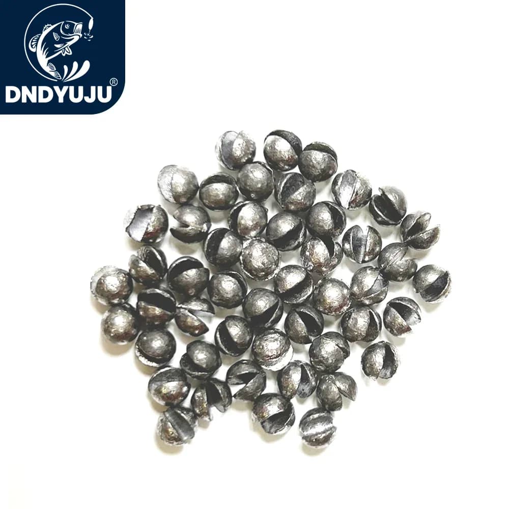 Round fishing weights divided by 100 pieces Fishing weights with lead explosion Fishing float Instrument for fishing gear