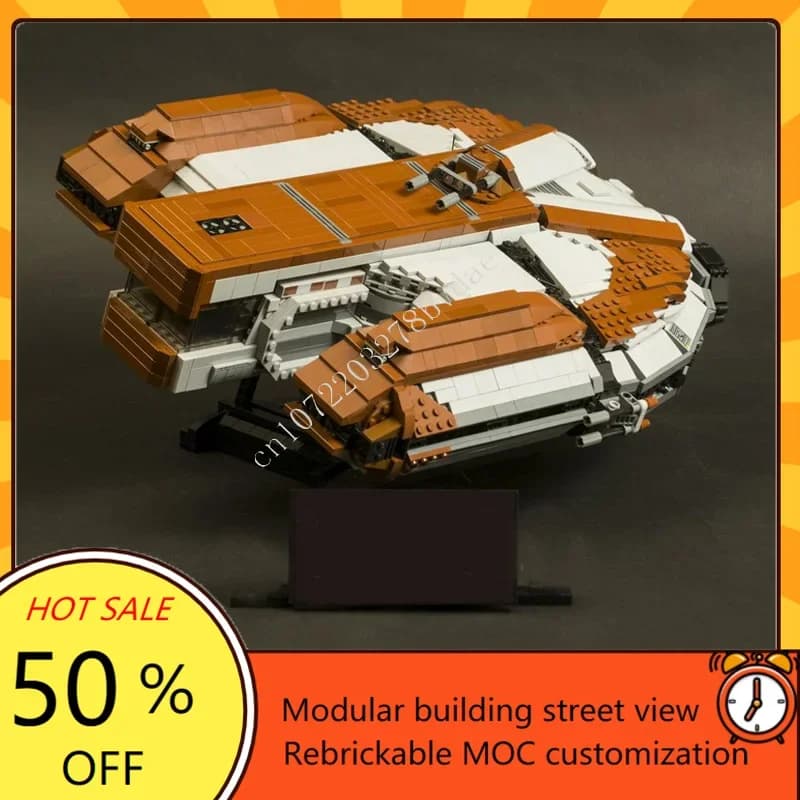 3173PCS SW Cavalieri del Vecchio Ebon Hawk Guerra Spaziale Militare MOC SpaceShip Modello di Battaglia Puzzle Personalizzati Modello di Montaggio FAI DA TE Giocattolo Regalo