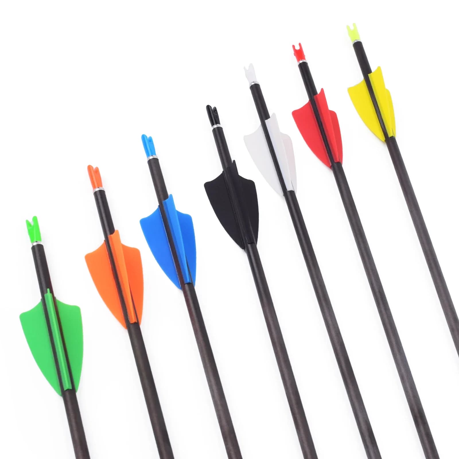 100 pz 1.75 pollici tiro con l'arco palette di plastica TPU scudo alette per frecce in fibra di vetro di carbonio tiro con l'arco accessori per sport all'aria aperta