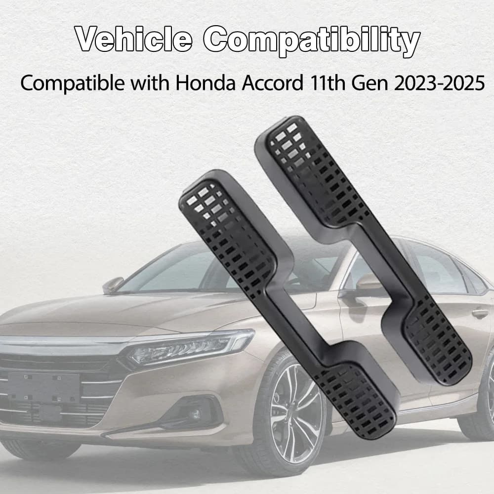 2 Pieces Cover Grid Ventilation Bushing Subsedile Subsedle Conditioner Auto for Honda Accord 11a Gen 2023 2024 2025