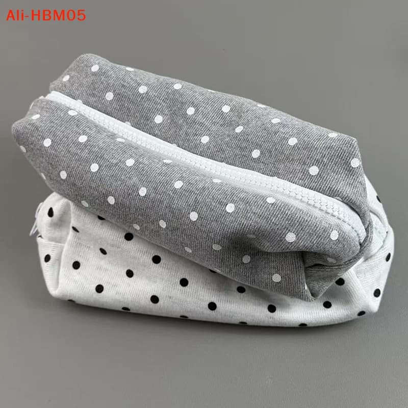 (HB05)Polka Dot Design Pencil Case Large-capacity Soft Touch Pen Bag Stationery Pouch Stationery Organizer Back To School