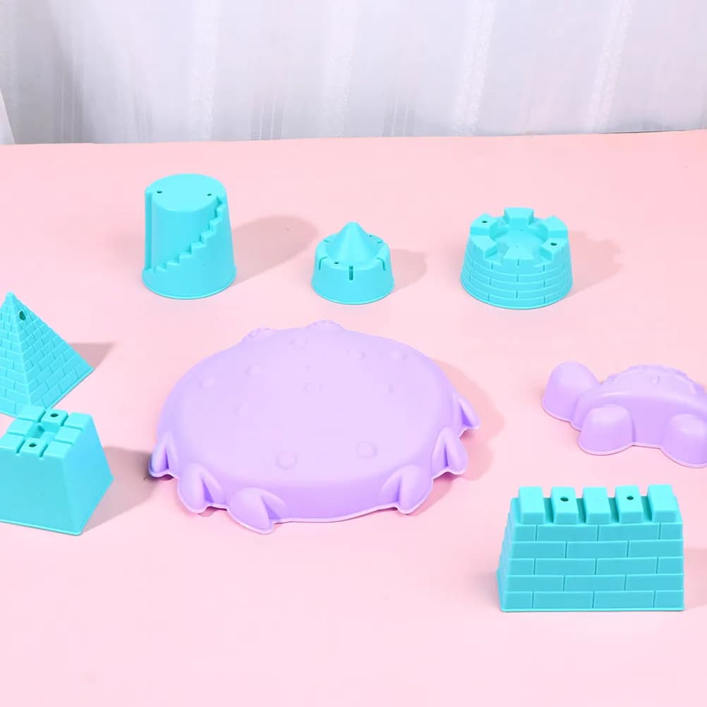 Set da Spiaggia 6 Pezzi: Strumenti Premium in Plastica per Scavare nella Sabbia, Giocattolo Educativo Divertente per Bambini, Accessori Creativi da Spiaggia