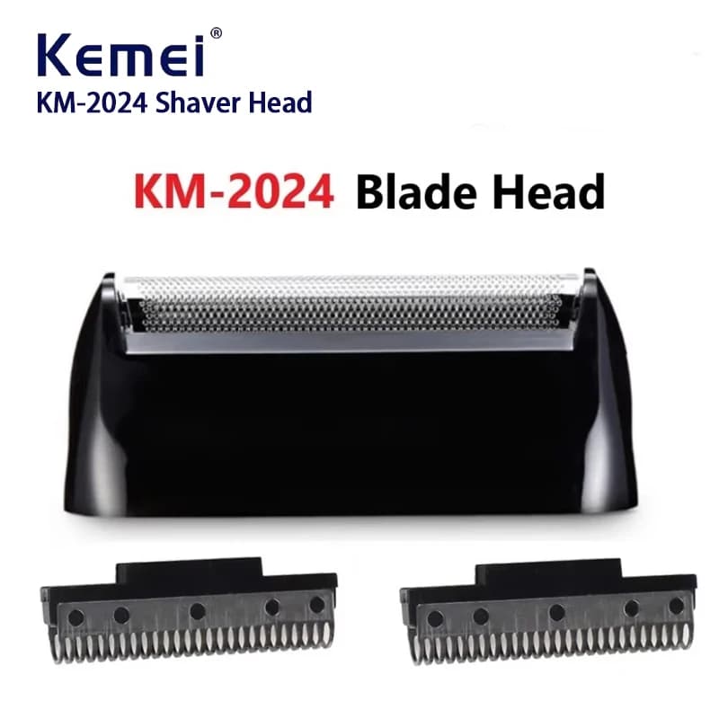 Kemei 2024 Razor Head Razor Blade For Men Electric Razor KM-2024 Razor Blade Original Black Shaving Parts