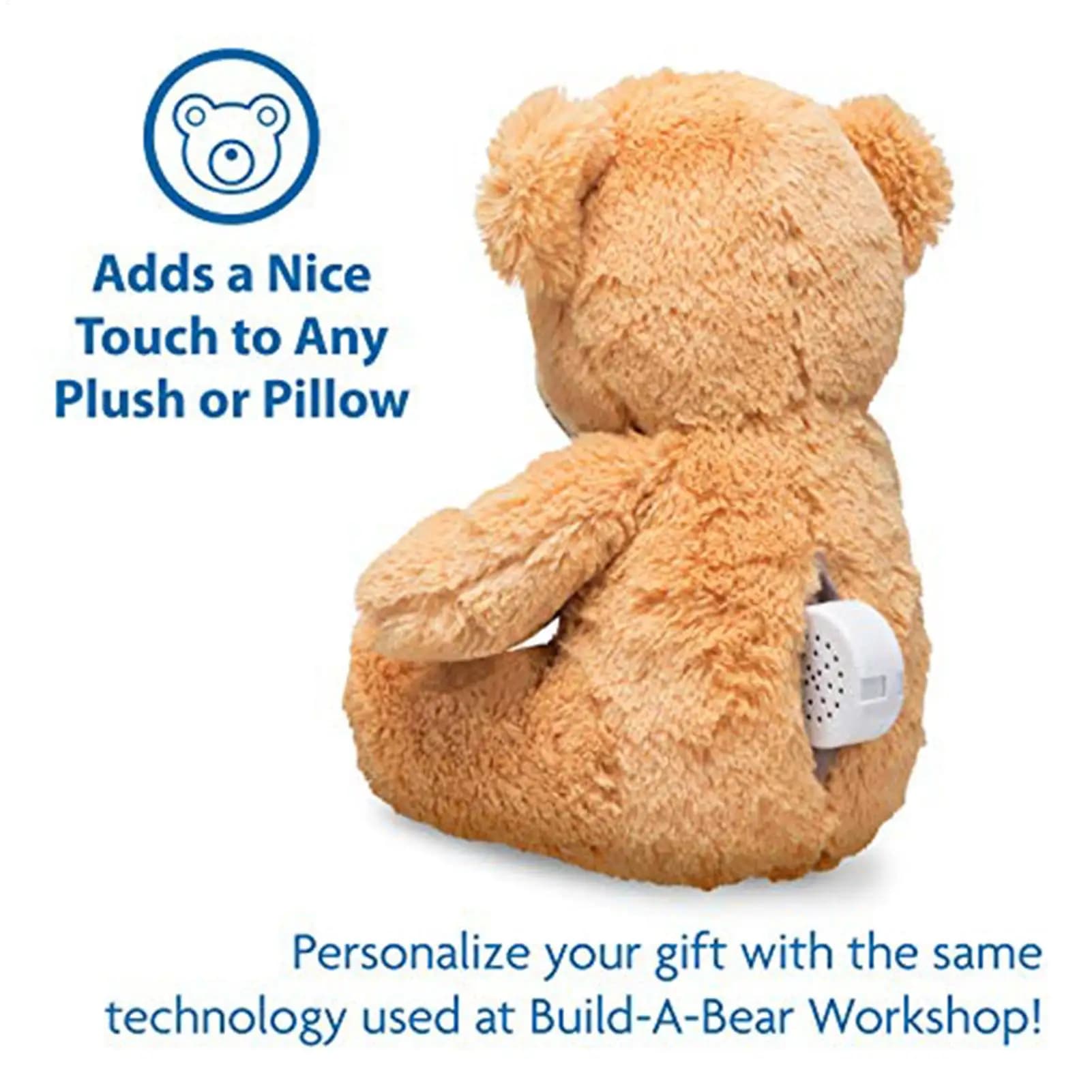 Scatola vocale giocattolo Scatola audio con pulsanti registrabili per regali fai-da-te Dispositivo di registrazione audio di dimensioni mini per cuscini Coperte di animali di peluche