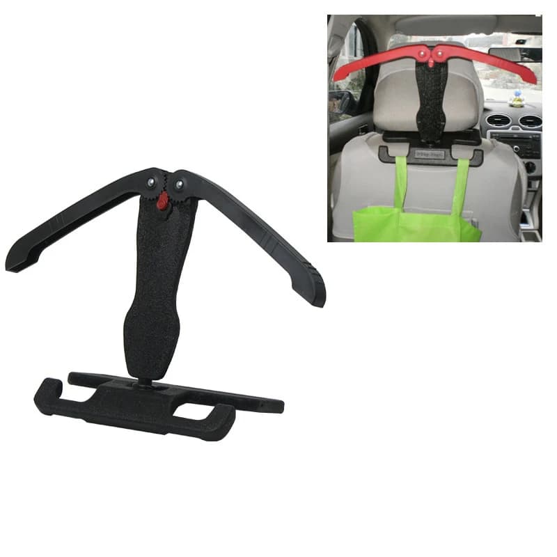 1PC appendiabiti per auto poggiatesta sedile posteriore appendiabiti con 2 ganci organizzatore multifunzionale per appendiabiti per giacca cappotto