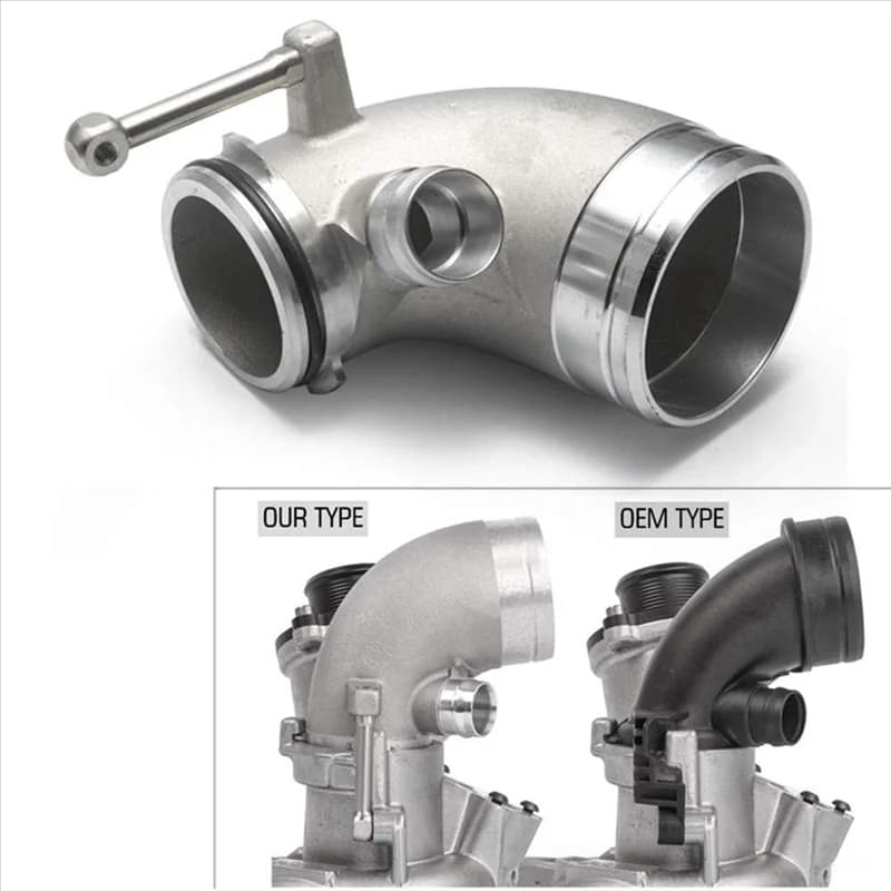 AUTO Turbo Tubo Diametro ingrandito Turbo Tubo a gomito per S3 A3 Golf MK7 GTI EA888 Turbo Tubo Turbo Tubo
