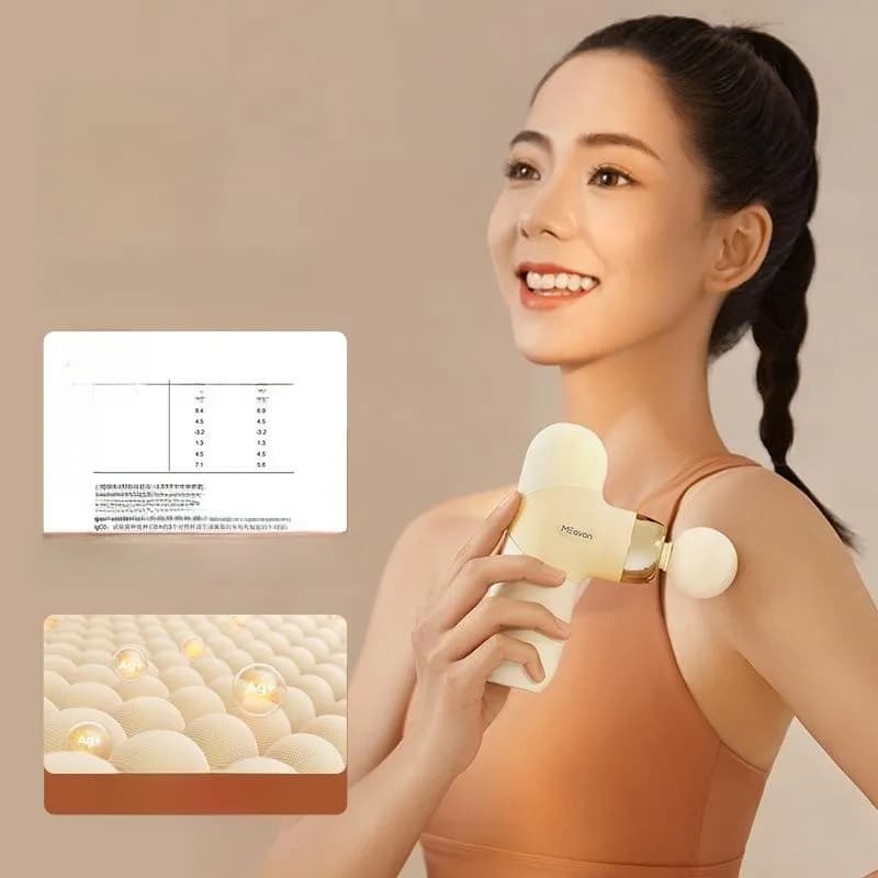Portable Fascia Gun Muscle Massager Neck Membrane Gun Tissue Relaxer Sports Fitness Yoga Equipment Mountain Nai Er