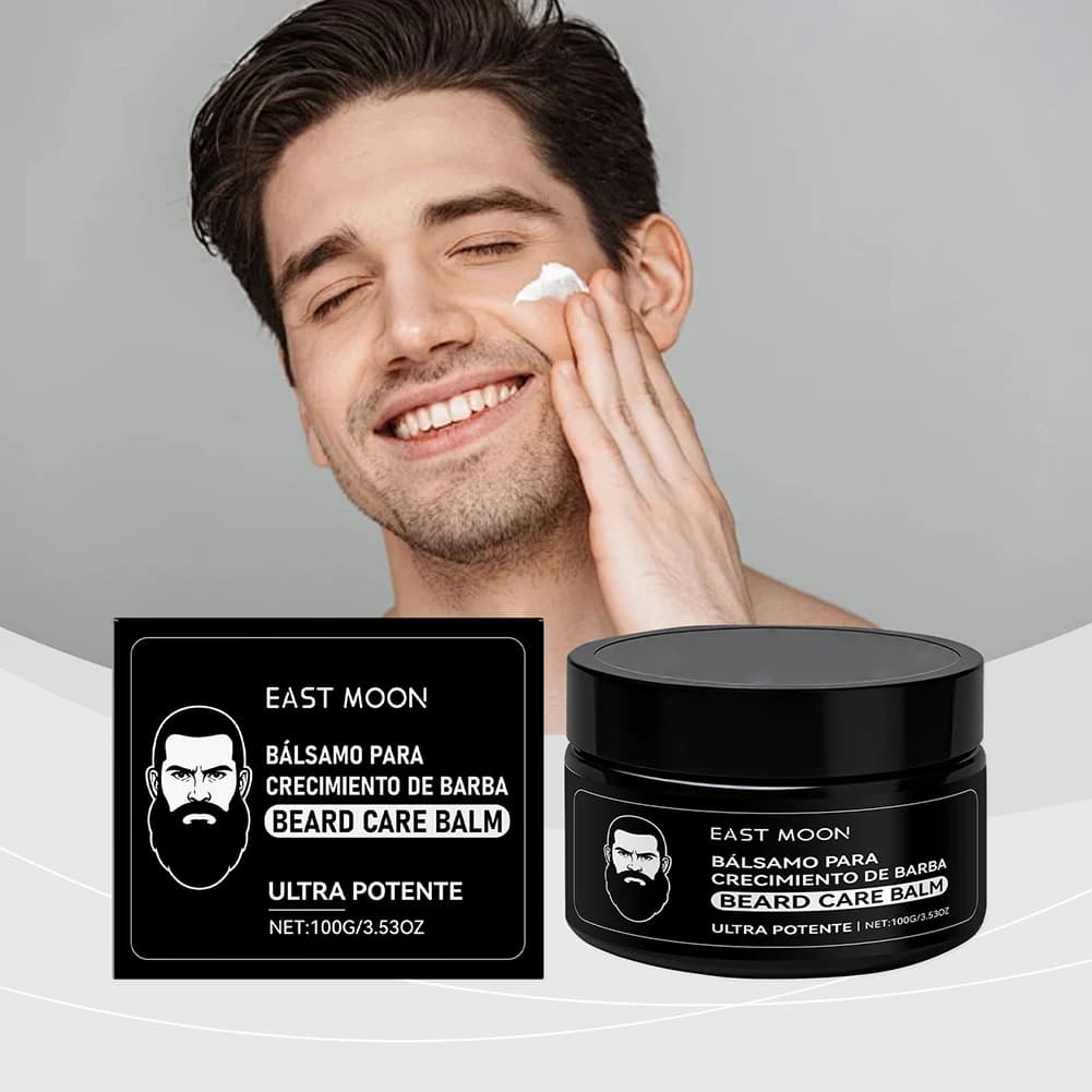 Balm for growth of 100 g beard, stimulating balm for ultra powerful beard moisturizes cream for beard cosmetics for men