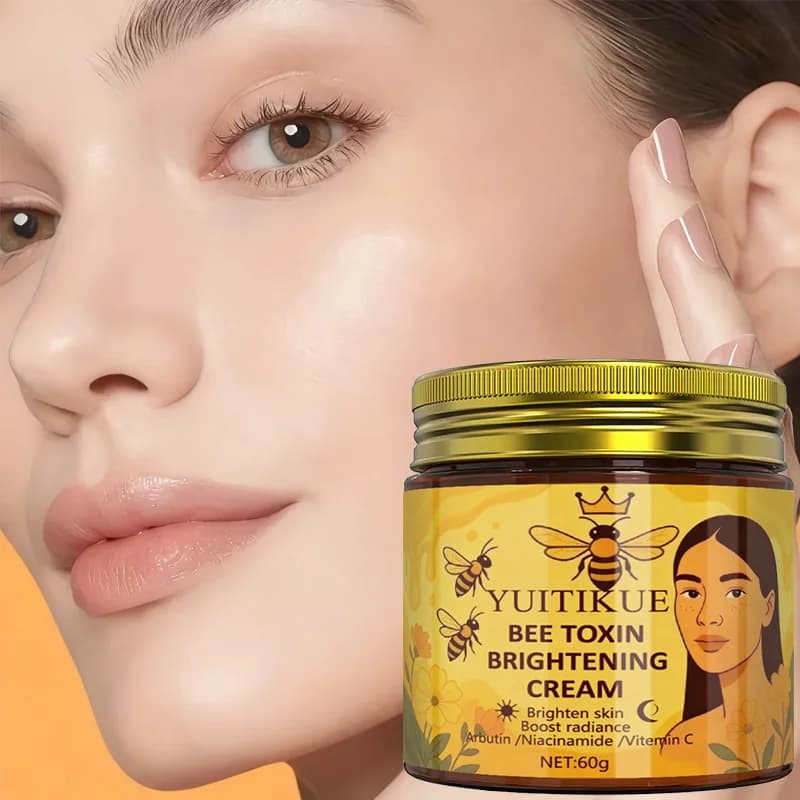 YUITIKUE Illuminating Cream with Bee Toxin - With Arbutin, Niacinamide and Vitamin C, Lighting Skin, Increases Brightness and Anti-Age, 60g