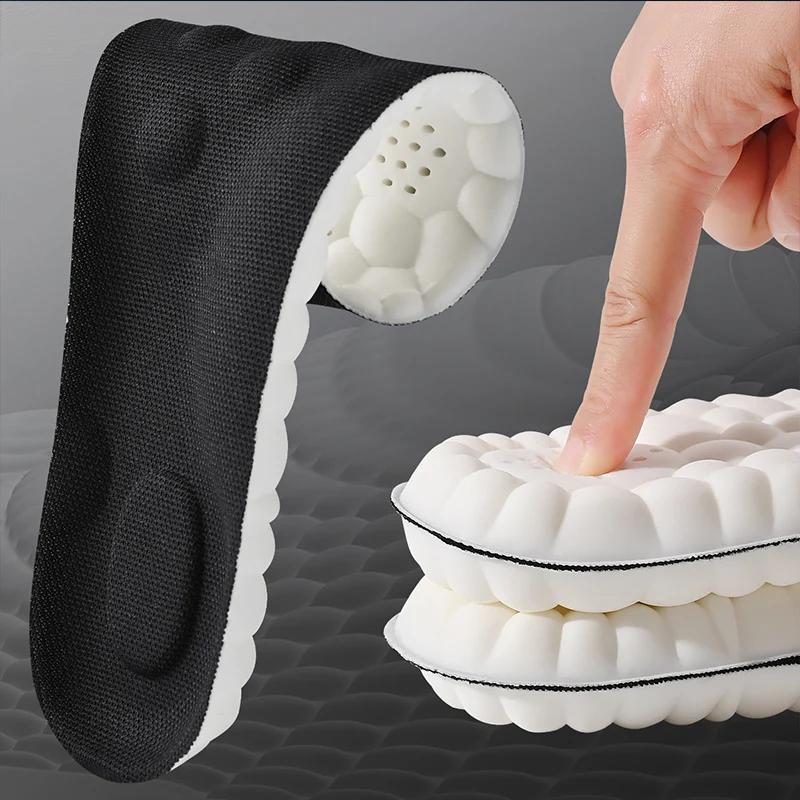 High Elasticity Latex Sports Solette Soft Shoe Pads Bow Support Orthopaedic Insoles Breathable Deodorant Shock Absorption Bearing