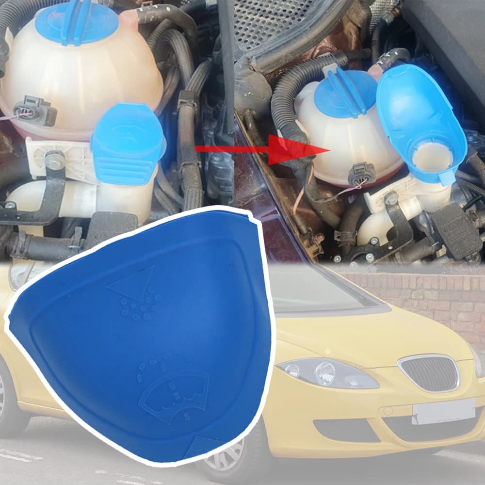 Self Reservoir Liquid Bottle Lid Filling Cap Cover Watert Cover for Screen Washing for SEAT Leon MK1 MK2 MK3 1999 2000 2001 - 2020