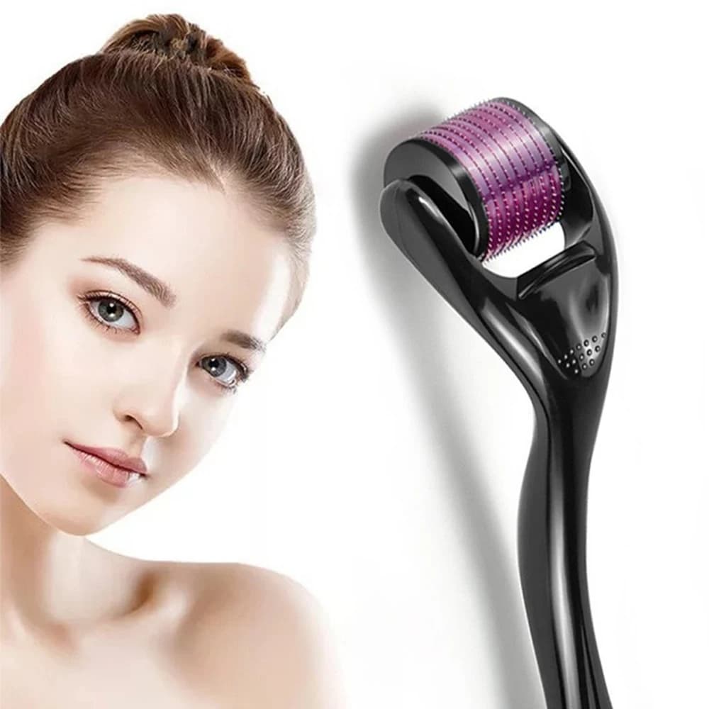 Rullo microaghi 540 Rullo Derma per la pelle del viso Corpo Cura del viso Crescita dei capelli Barba Acne Rughe Rimozione del sangue rosso