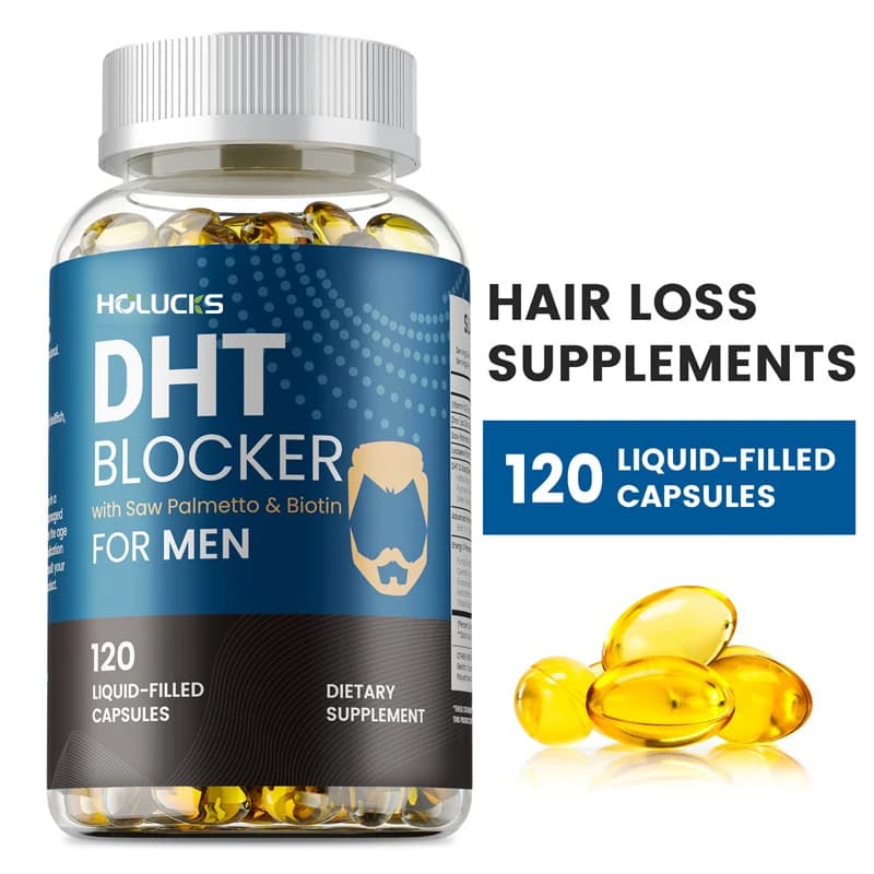 Bloccanti DHT per Uomini - Contiene Saw Palmetto e Biotina per favorire la crescita naturale dei capelli, aumentare la vitalità e massimizzare l'assorbimento
