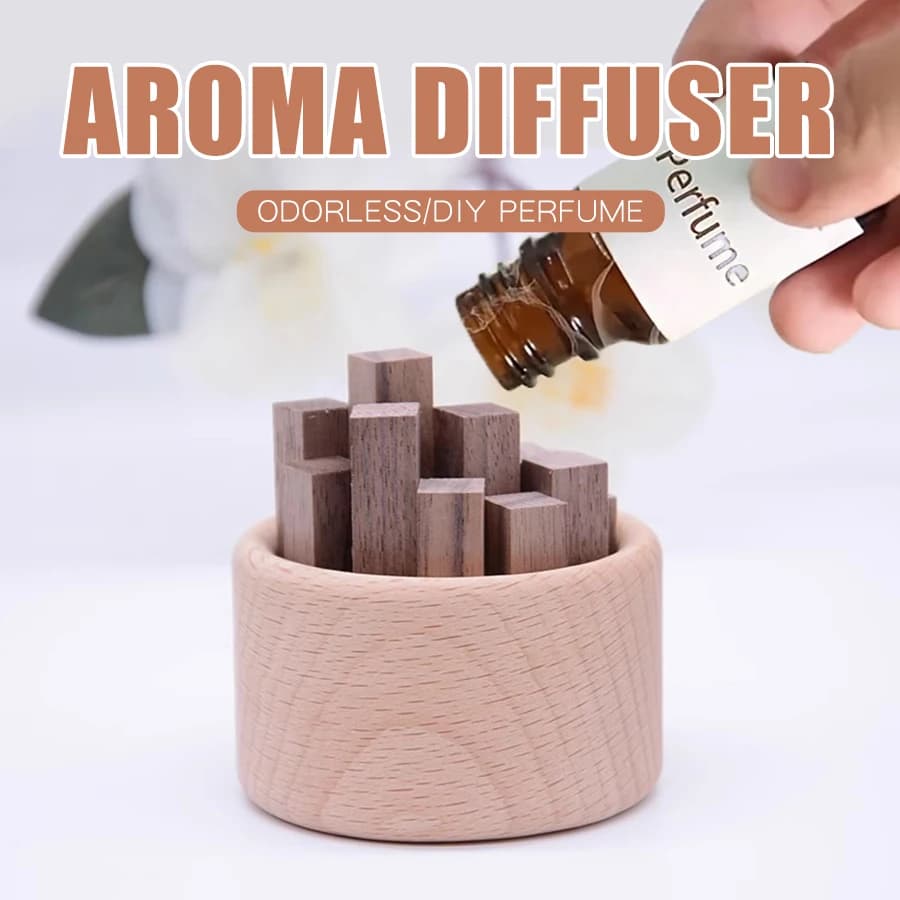 Nessun profumo diffusore di aromi in legno accessori per fragranze per la casa arredamento della camera ornamenti in legno aromaterapia decorazioni per deodorante per auto