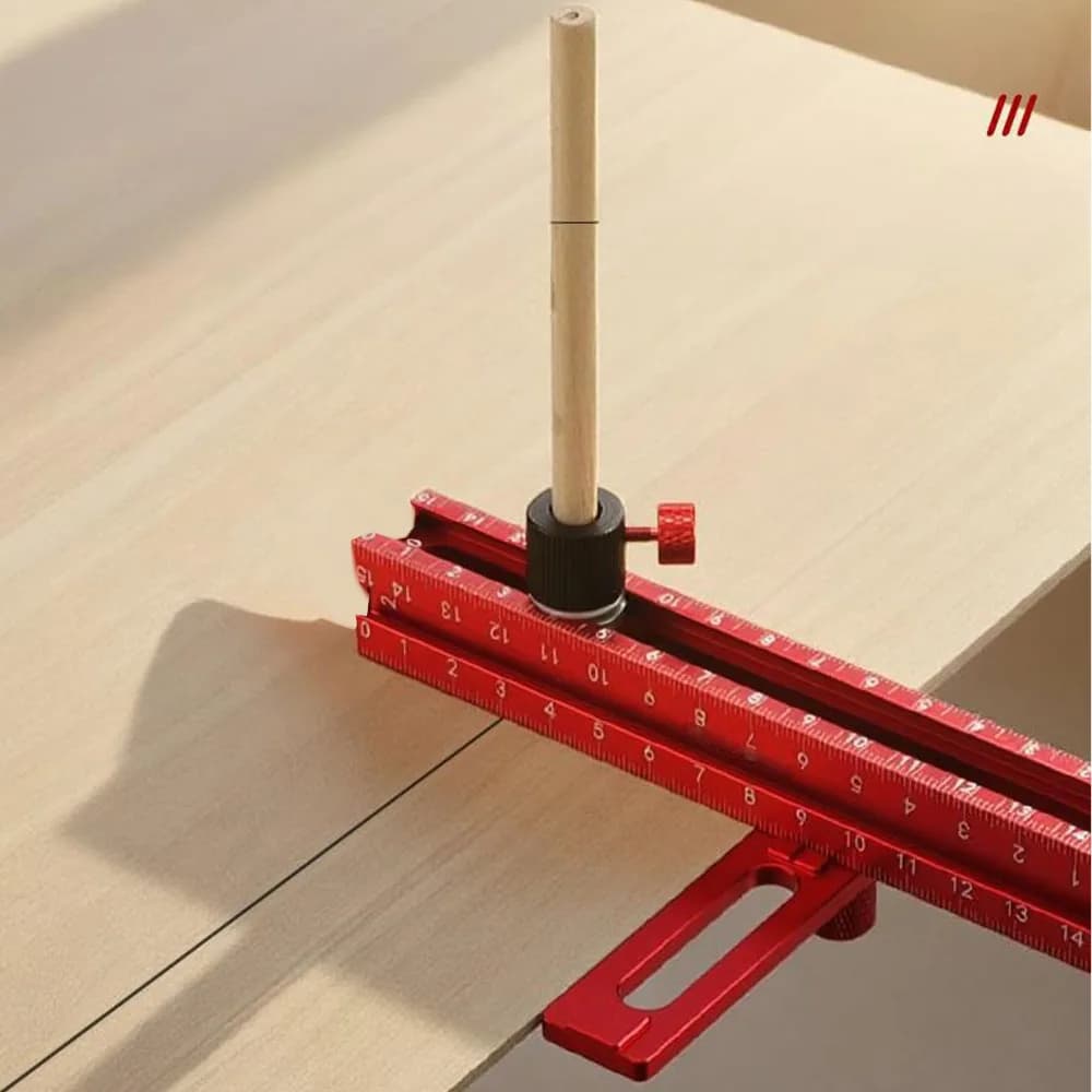 Aluminum Alloy Ceiling Leveling Ruler 4 Side Scaled Magnetic End Design Magnetic Tool Red Accurate Floor Tile Laying Ruler