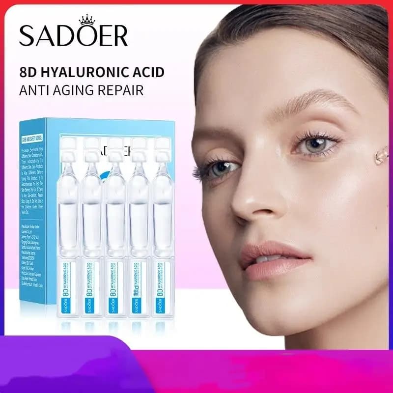 Set of 15 Sieri Viso SADOER 8D with Hyaluronic Acid, Anti-Age, Deep Nutrient, Collagen Essence at Fullerene, Whitening and Rassodante