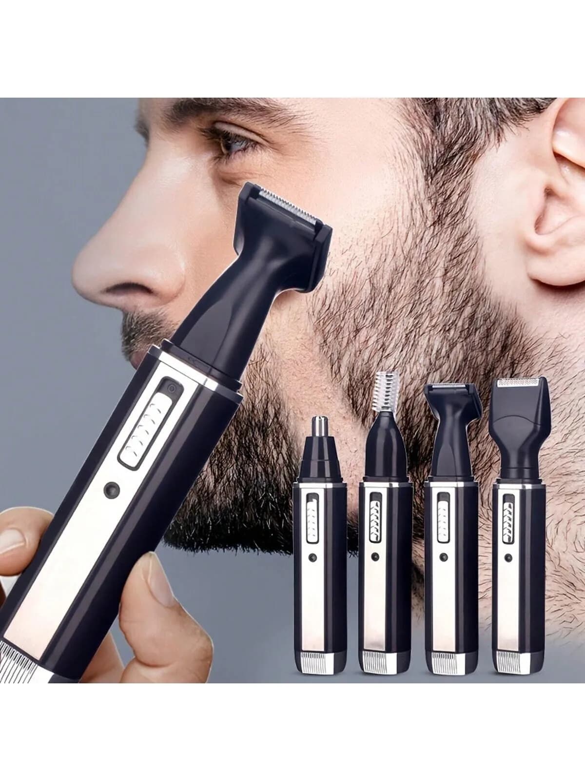 2026 Elettrico 4 in 1 Epilatore Impermeabile Naso Depilazione Bikini Sopracciglio Barba Clipper Grooming Groomer Kit ricaricabile