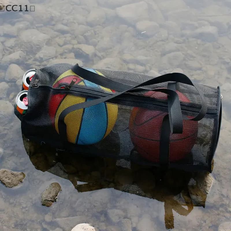 maveraCC11 AanBlack Yoga Pad Carrier Bag Basket Volleyball Sports Bag Fitness Shoulder Bag Pilates Bodybuilding Shoulder Bag