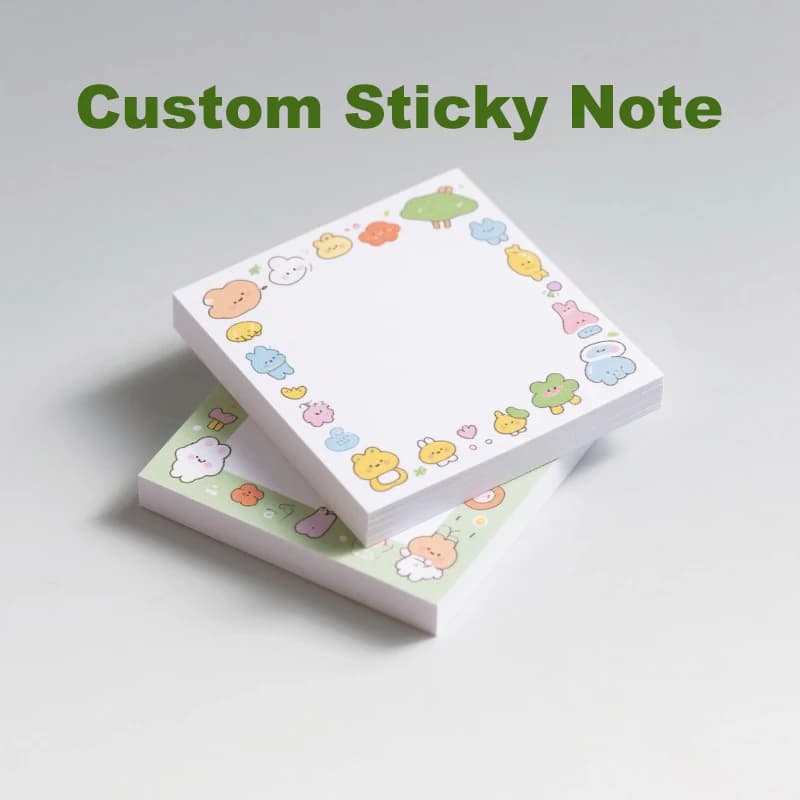 Blocco Note Adesivo Personalizzato 5 Pezzi 50 Fogli Cancelleria Ufficio Blocco per Appunti Memo Pad Adesivi Carta Quaderno Planner Scuola
