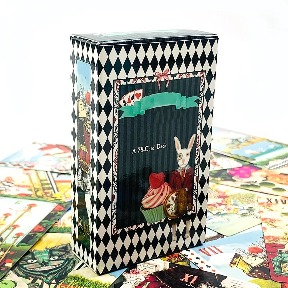 Carte dei Tarocchi: un gioco fantasioso da 78 carte The Rabbit Hole, design unici, carta di alta qualità, perfette per la divinazione e come regalo.