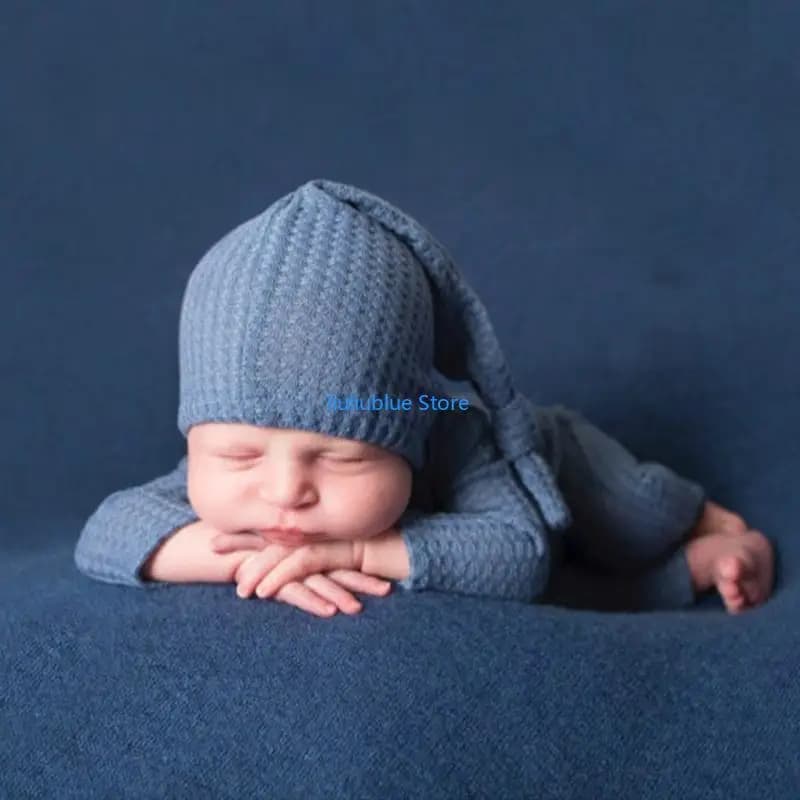 Baby Boy Girl Pagliazzo Hat Set Knitsuit Long cover for Wrap head Turbante Berretto Copricapo
