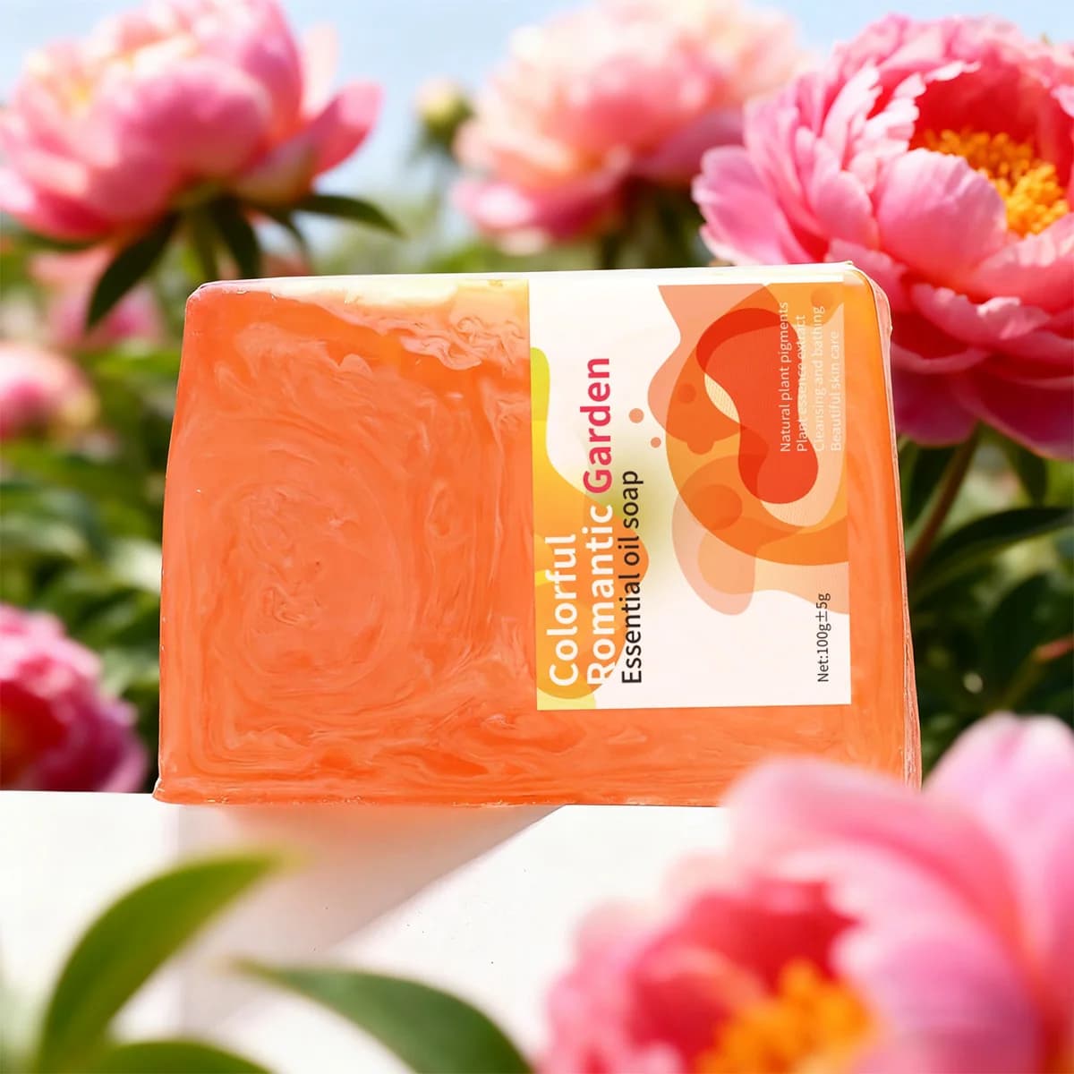 Romantic Garden Colorful Natural Organic Handmade Soap Facial Body Whitening Moisturizing Cleansing Colorful Soap