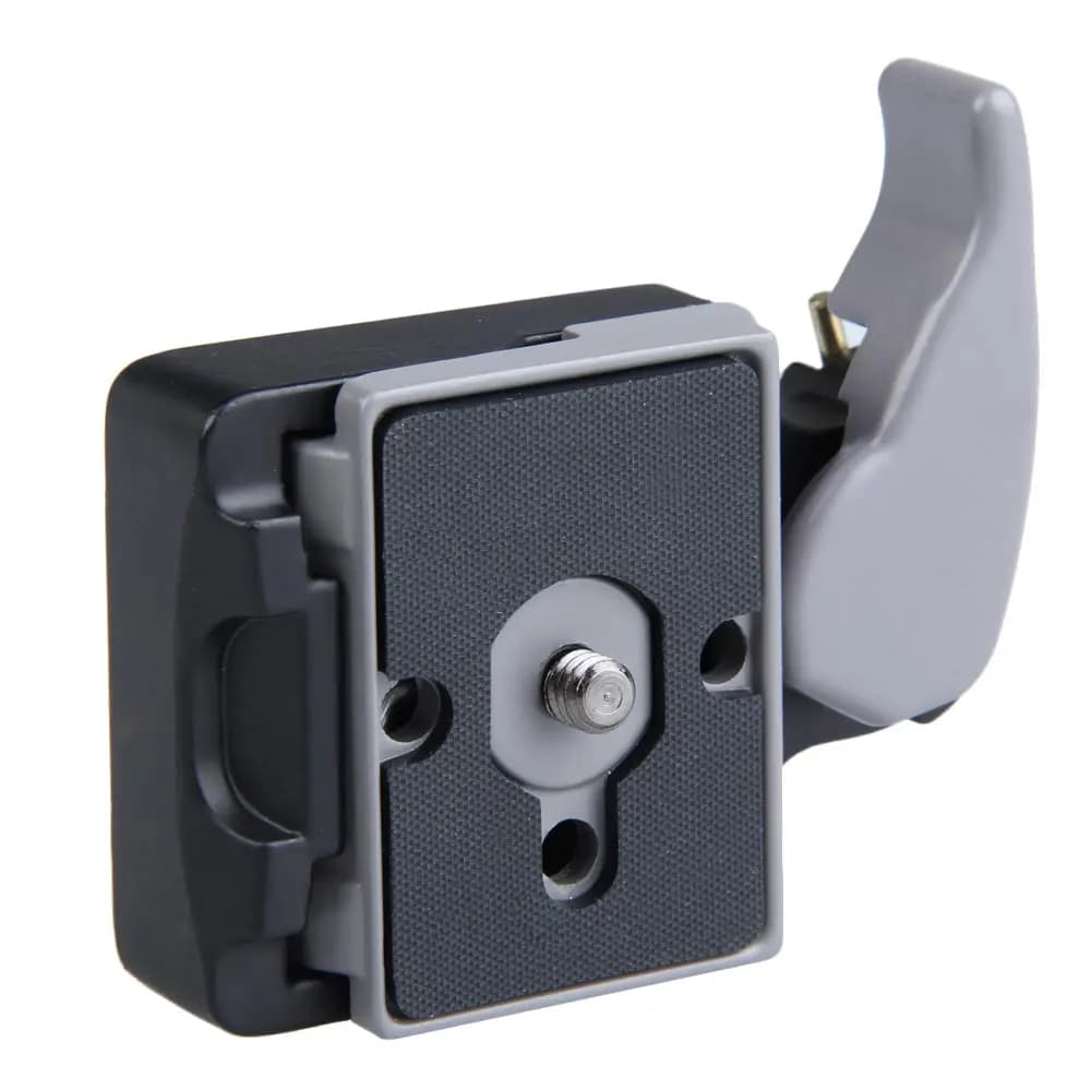 Adattatore a sgancio rapido da 1/4 di pollice per fotocamera, in metallo antiscivolo, per testa treppiede, universale e portatile per l'installazione della fotocamera
