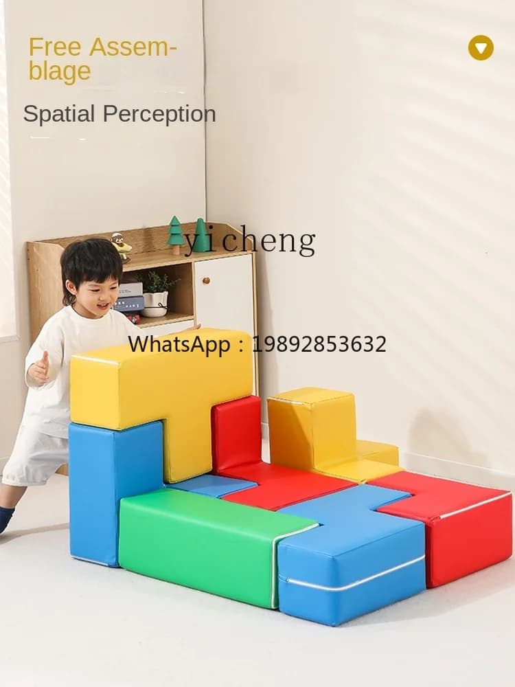 ZZ Giocattoli educativi per bambini Attrezzatura per l'allenamento sensoriale Borsa morbida Combinazione di spugna Borsa morbida Scivolo da arrampicata
