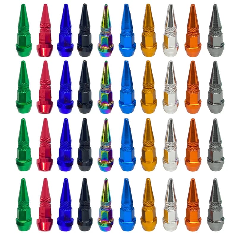 Tappi della valvola del pneumatico della ruota della pallottola del motociclo dell'automobile tappi della valvola antipolvere copertura Car Styling accessori esterni per Auto all'ingrosso 10 colori