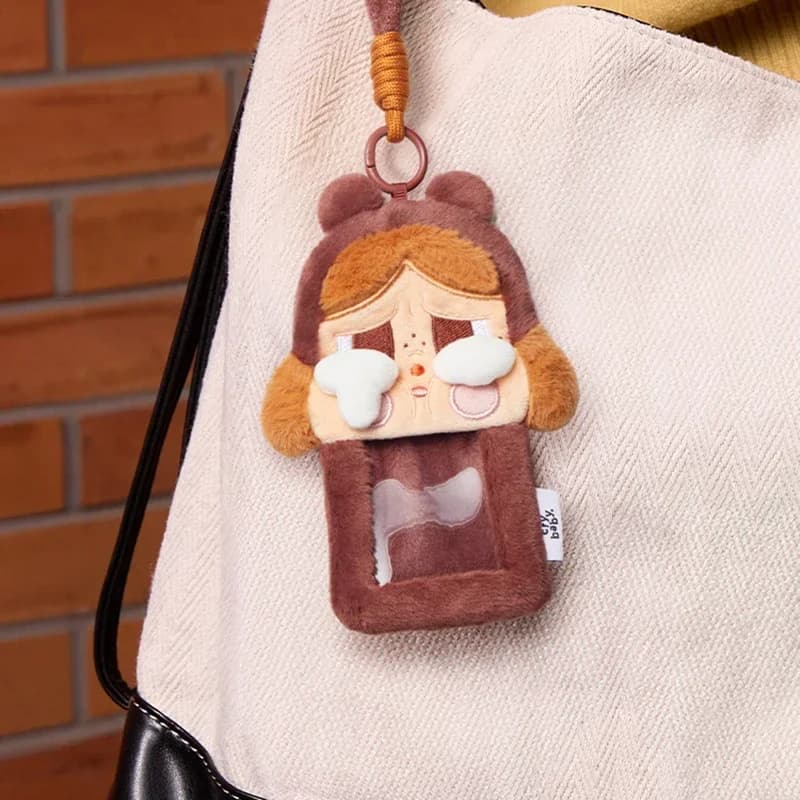 POPMART CRYBABY Piangere di nuovo Serie Porta carte di peluche Scatola cieca Giocattoli Kawaii Anime Action Figure Scatola misteriosa Bambole Regalo per ragazze