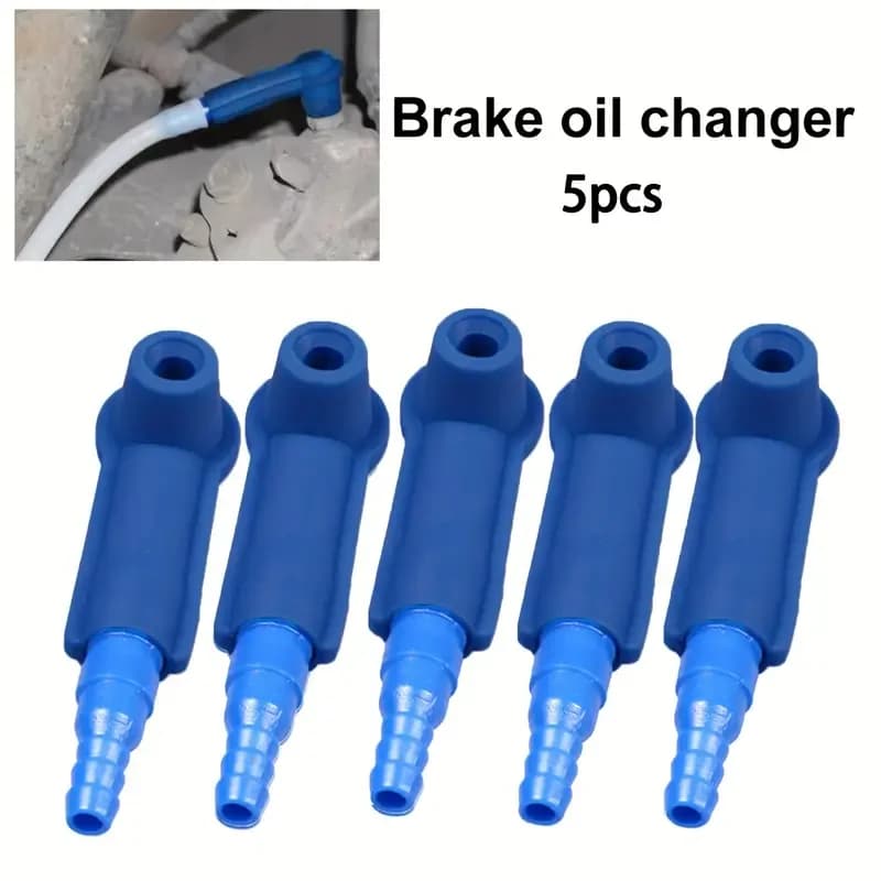 Strumento per il cambio del liquido dei freni da 5 pezzi, strumento per il cambio del liquido dei freni dell'auto, connettore per strumento kitwap dell'aria di ricambio per spurgo dell'olio della pompa