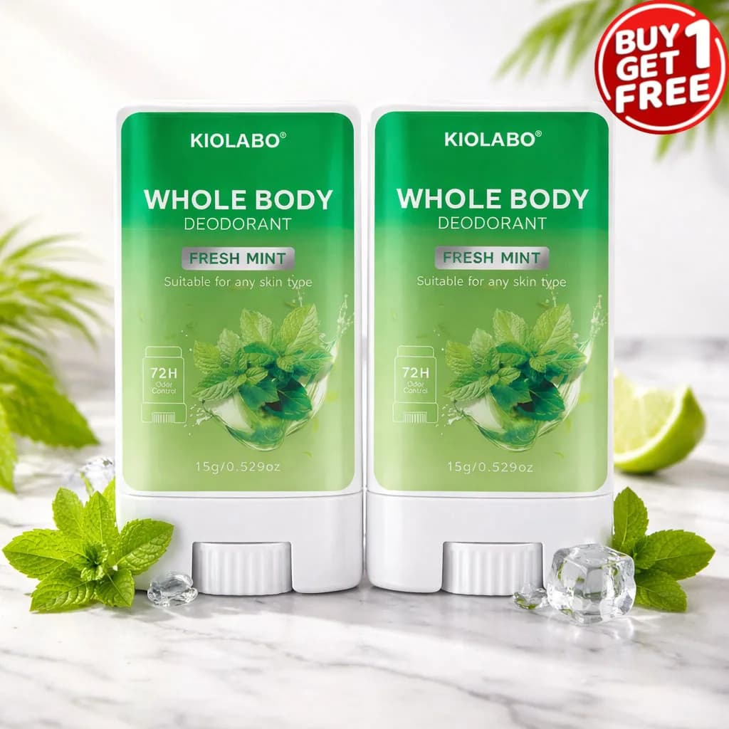 Buy one and take one free: Deodorant anti-transpirant stick without aluminum for 72 hours - Hydrating, not irritating, portable, with rotating design for sweat control