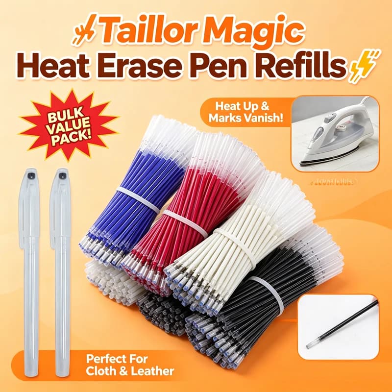 103Pcs / Set Heat Erasable Refill Marker Pen Temperature Disappearing Fabric Pens Line Marking DIY Craft Sewing Gel Pen Refill