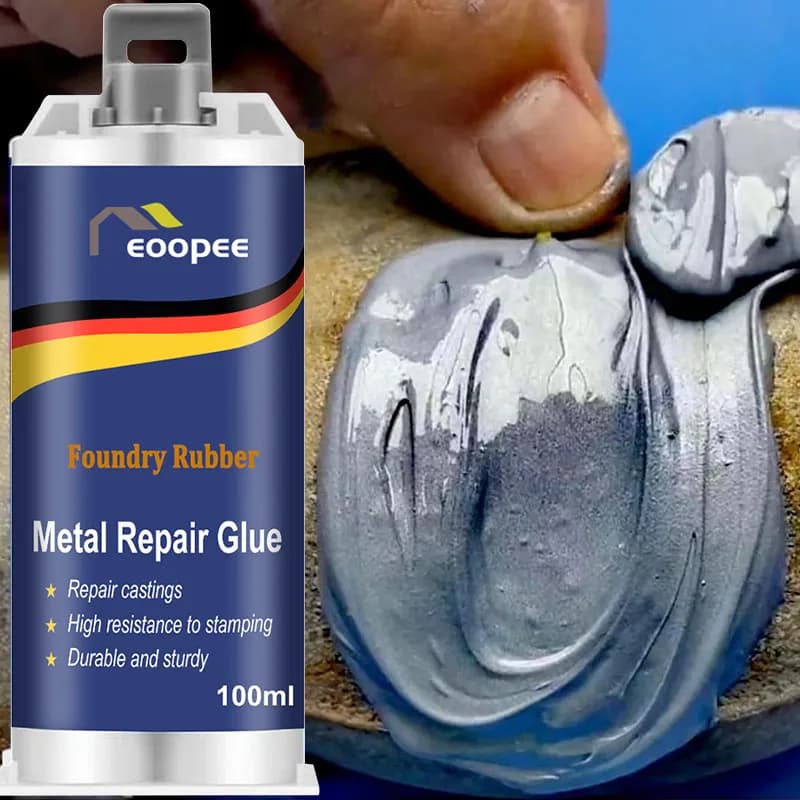 Adesivo epossidico per riparazione metalli ad alta resistenza Colla per saldatura resistente al calore e al freddo Strumento di riparazione per perdite Pasta per riparazione metalli 15g/50ml/100ml