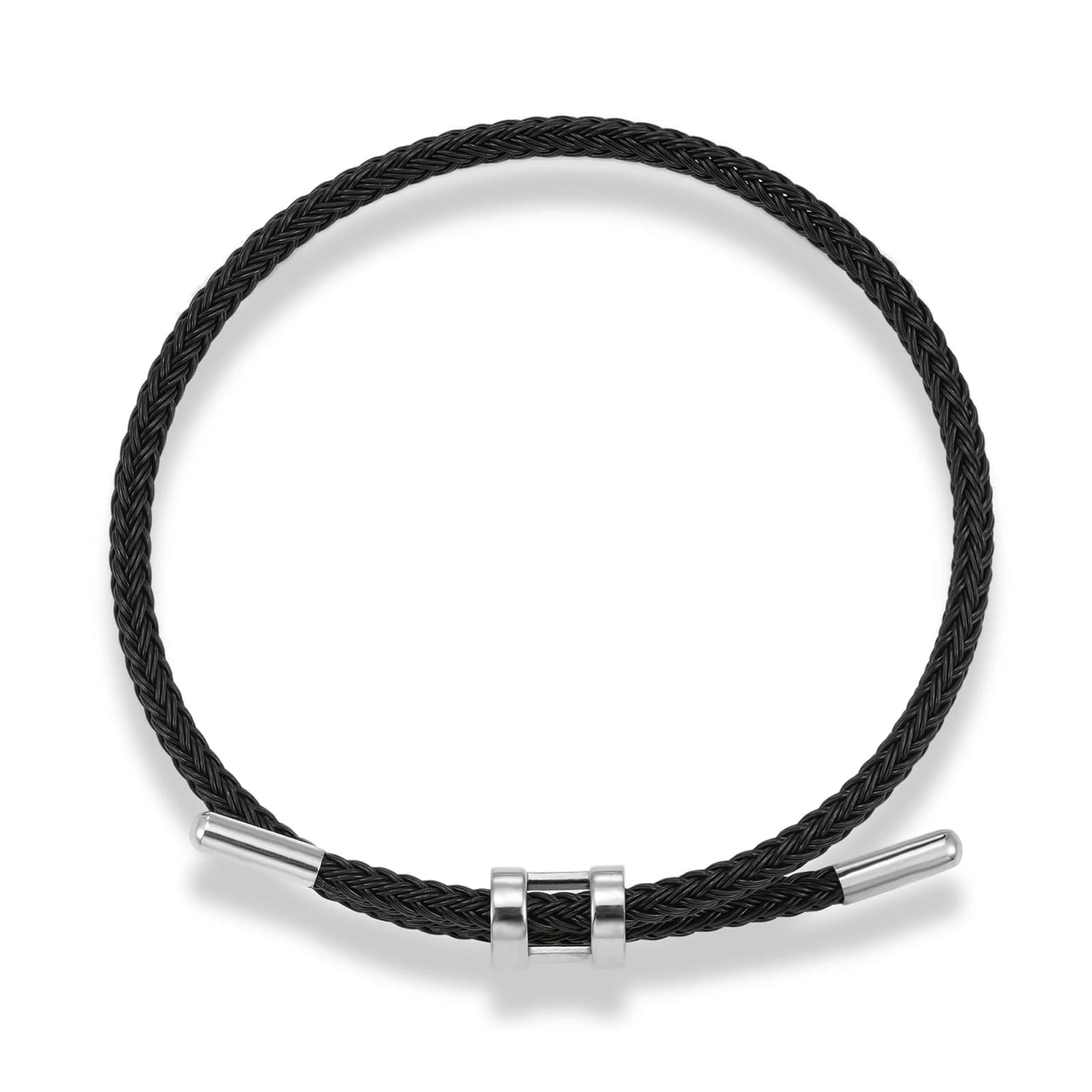 Luxury Multicolor Handmade Bracelet for Women Men Adjustable Anti-fade Stainless Steel Wire Waterproof Rope Couple Jewelry Gift