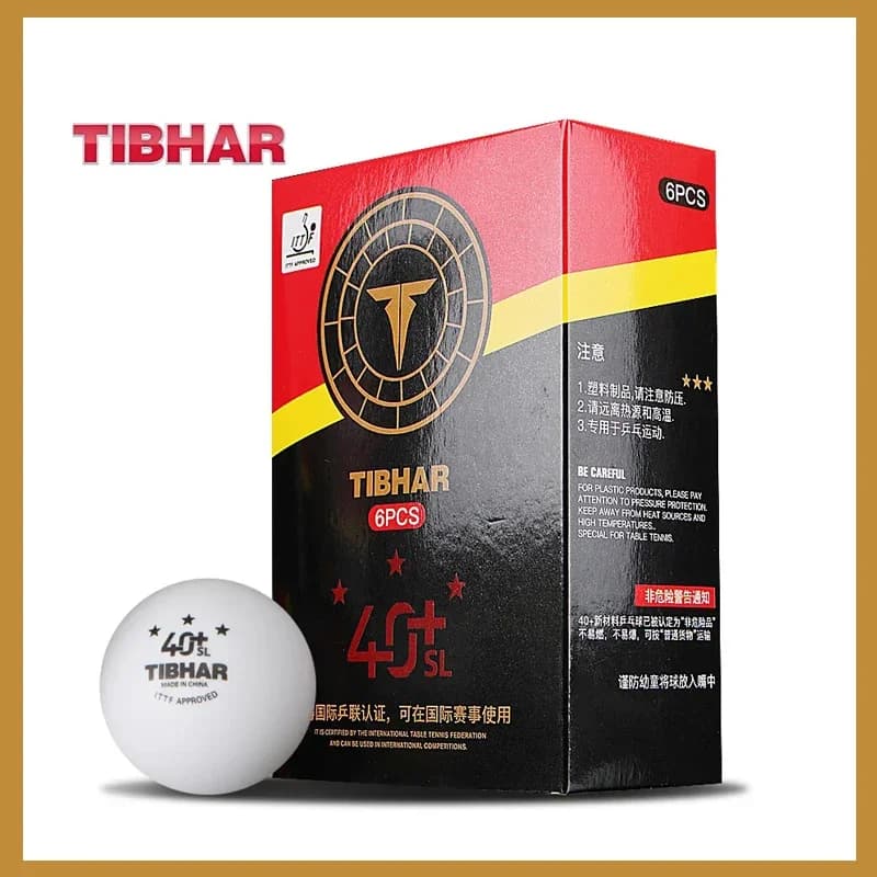 TIBHAR 3-Star Seamless Table Tennis Ball 40+ New Plastic ITTF Approved Professional Ping Pong Balls for Training Competitions
