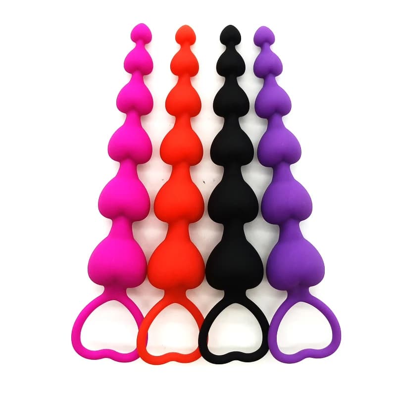 Long Anal Beads Pull Bead Design Anal Plug Prostate Massage Big Vaginal Balls Deep Stimulation Personal Wellness Toy for Adults