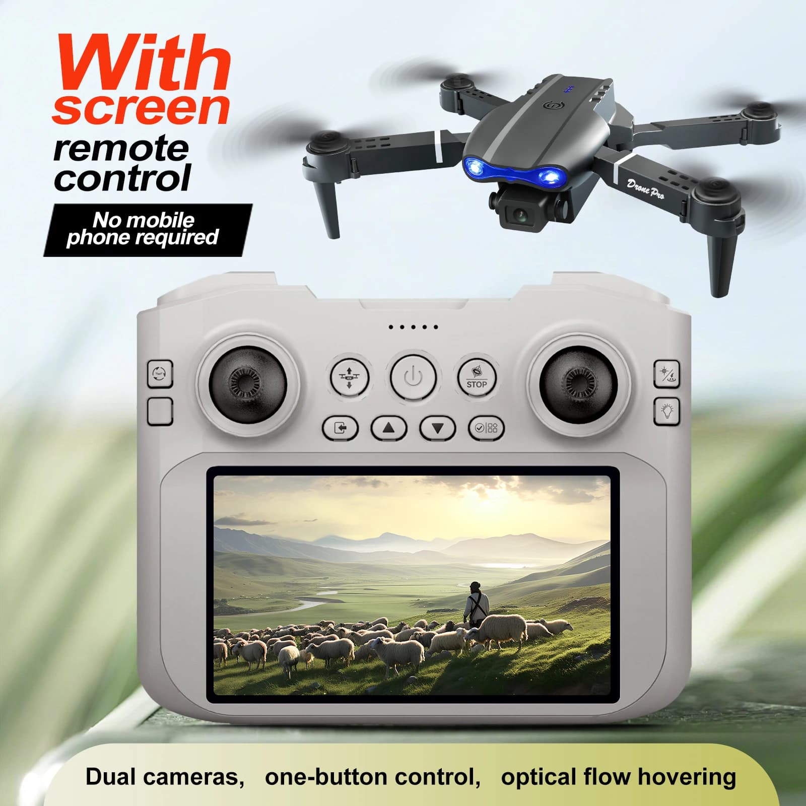 Professionale Ampio RC E99 Drone Macchina Fotografica HD 4K Pieghevole di Controllo Aria Schermo Dron Elicottero Quadcopter Drone Aereo Giocattoli Per Bambini Regalo