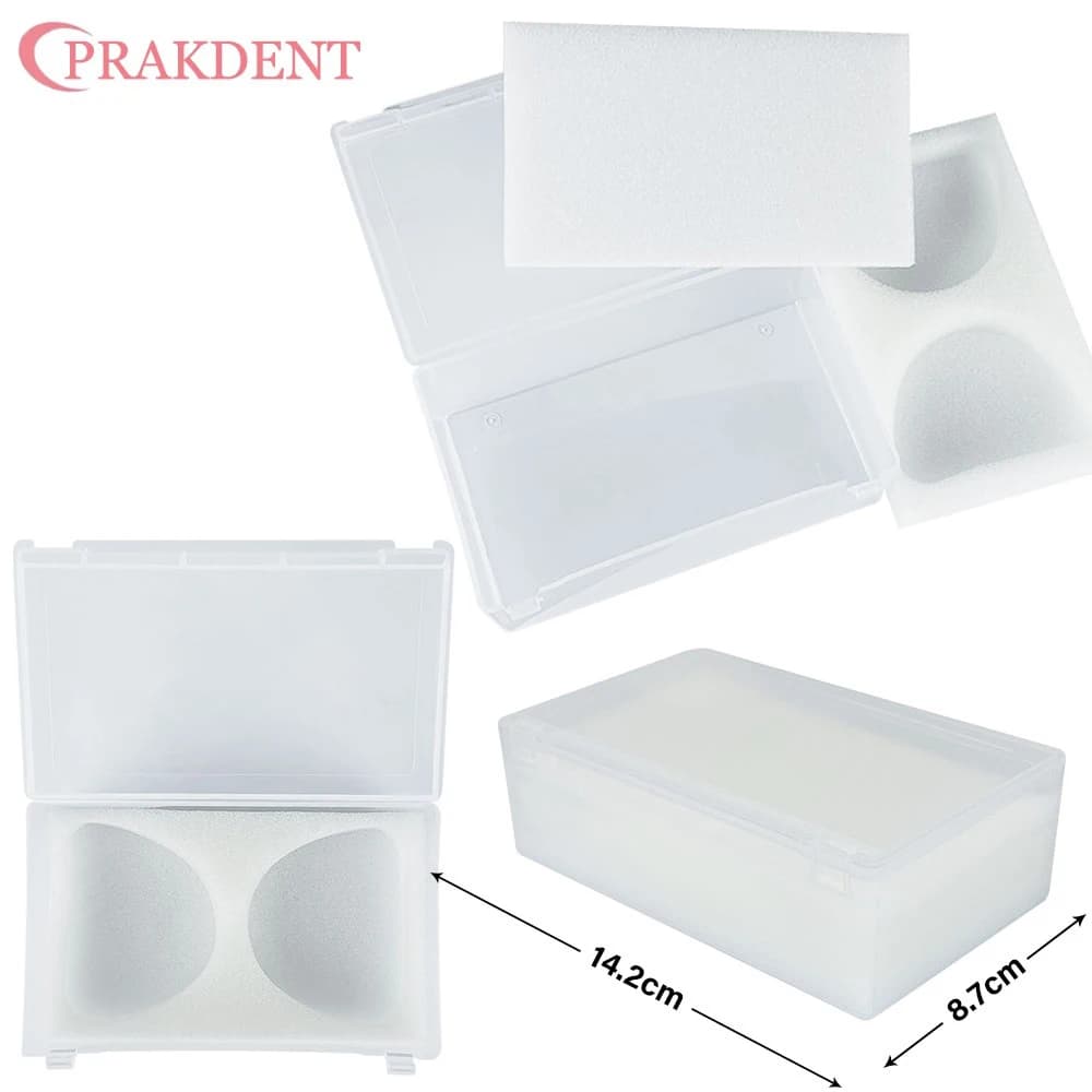 Sponge box for prostheses Plastic box for storage of dental implants with storage boxes for foam sponge prostheses Positioning box 1 pc